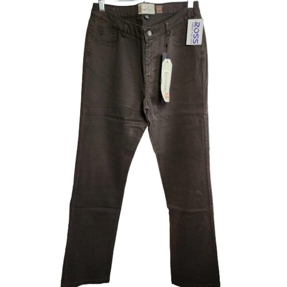Women's Math C. Classic Style Brown Jeans Size 42 NWT
